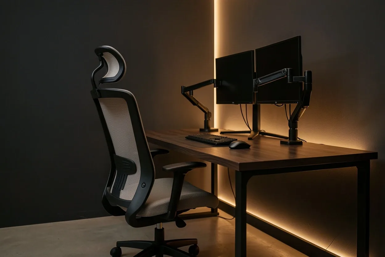 Ergonomikus munkaállomások a Fényterem coworking irodában